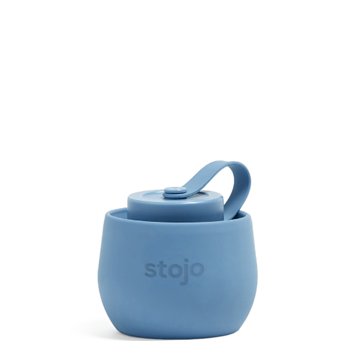 stojo-collapsible-bottle-steel-blue-590ml - Stojo Collapsible Bottle 20oz Steel Blue