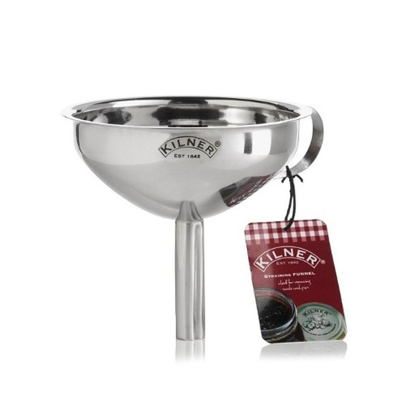 kilner-straining-funnel-stainless-steel - Kilner Stainless Steel Strainer Funnel