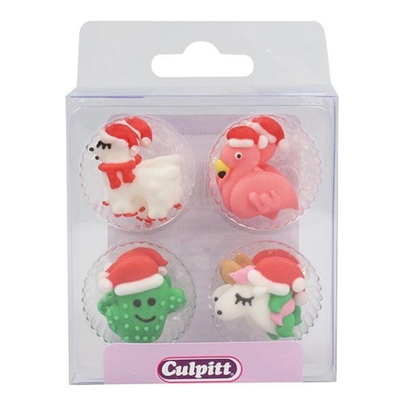 culpitt-sugar-decorations-unicorn-friends-12pc - Culpitt Sugar Piping Unicorn Friends 12pc