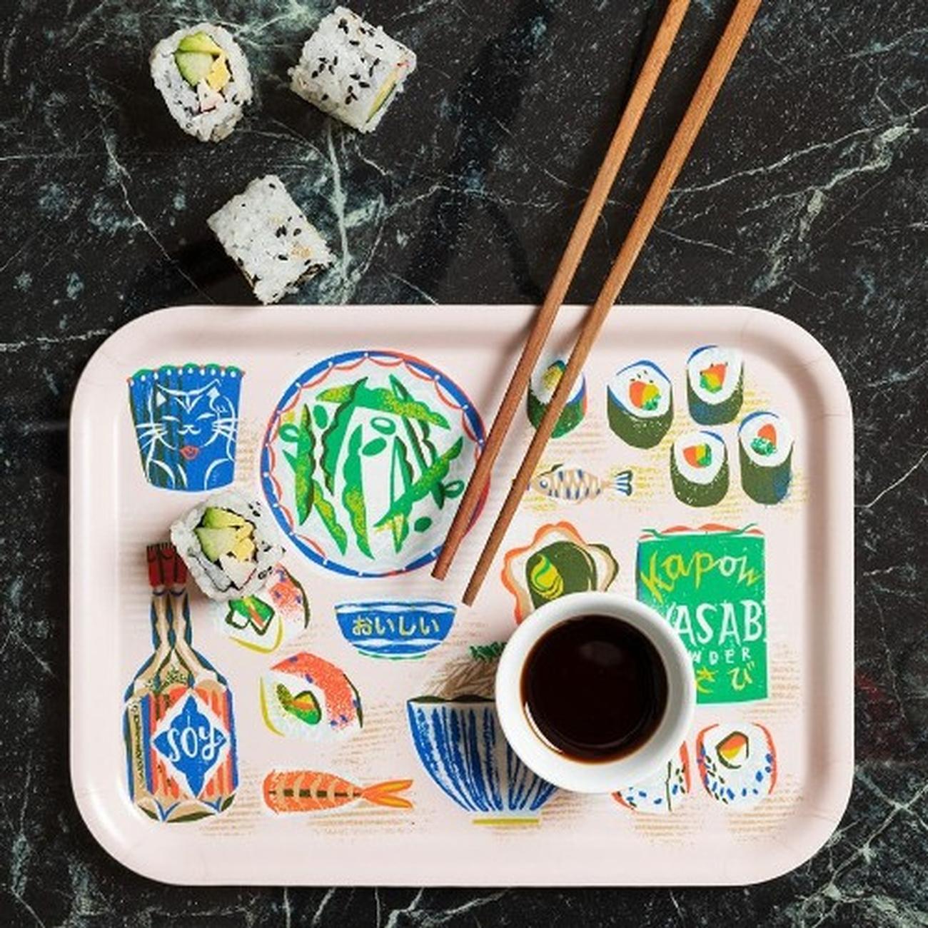 jamida-sushi-small-birch-tray-27x20cm - Jamida Sushi Small Tray by Asta Barrington 27x20cm