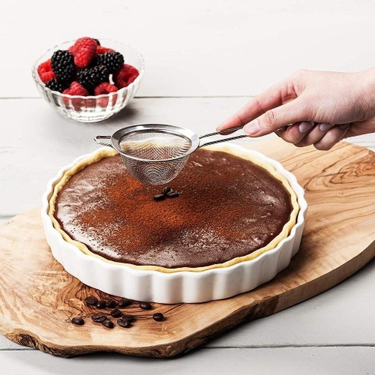 w-m-bartleet-sons-round-flan-dish-24cm - W M Bartleet & Sons Flan Dish 24cm
