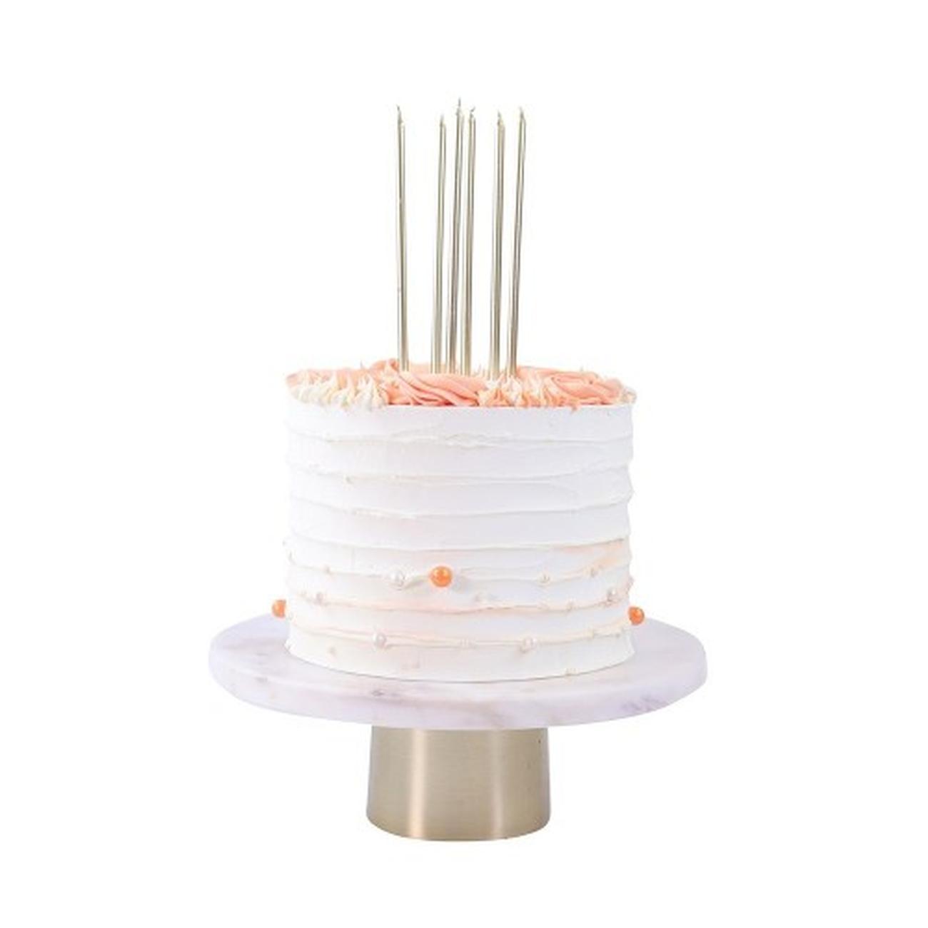 pme-16pc-extra-slim-long-candles-gold - PME 16 Tall Candles Gold