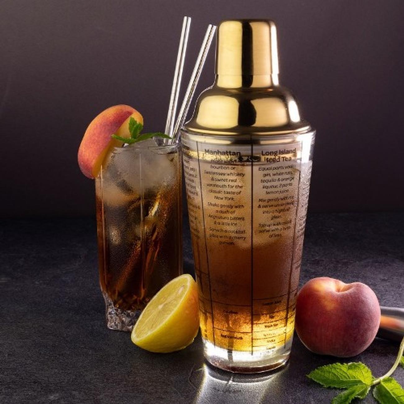 taylors-eye-witness-glass-cocktail-shaker-gold - Taproom Classic Glass Cocktail Shaker Gold
