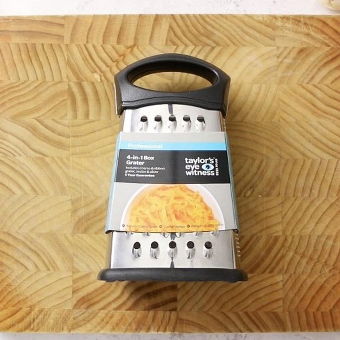 taylors-eye-witness-4-sided-box-grater - Taylor's Eye Witness 4-in-1 Box Grater