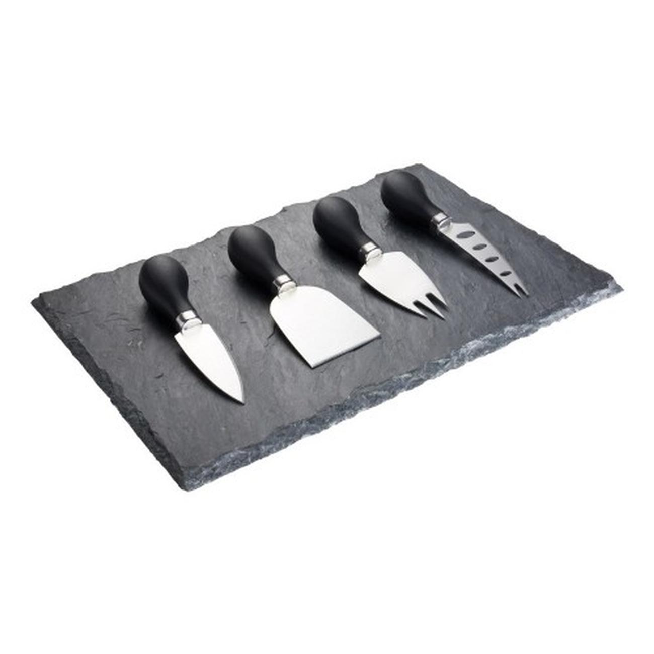 taylors-eye-witness-slate-board-4pc-cheese-knife-set - Taylor's Eye Witness 4pc Cheese Knife & Slate Board Set