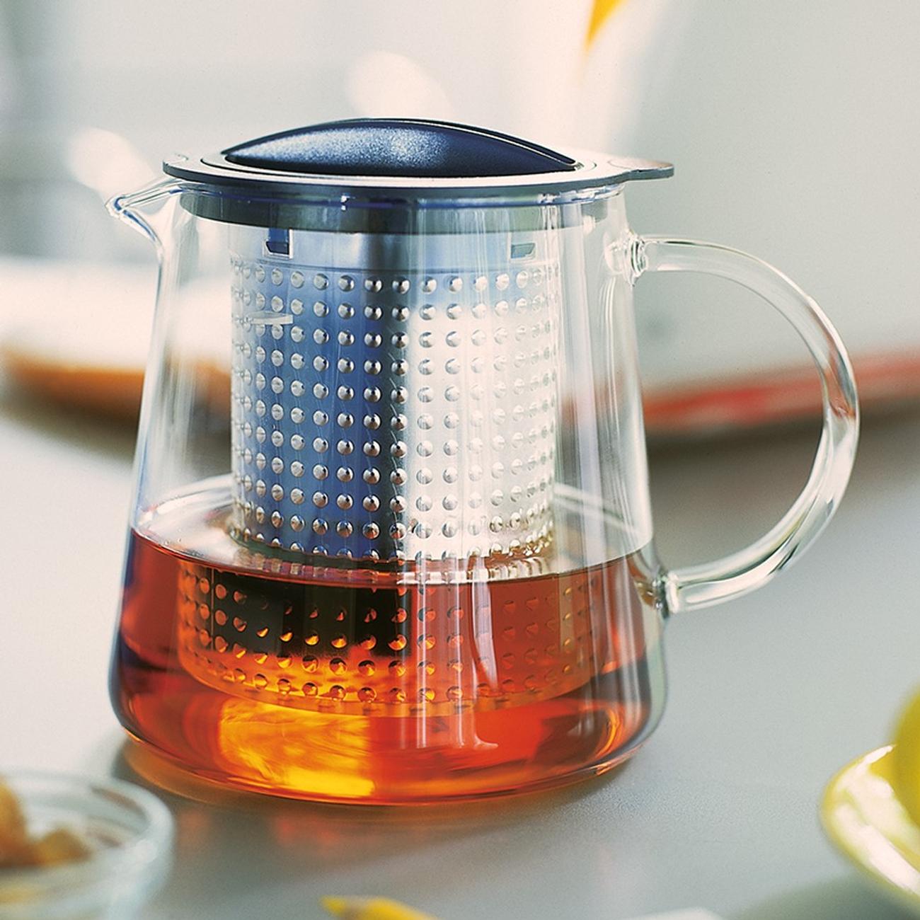 200 ml Taza de té Color Azul Finum Tea Glass System