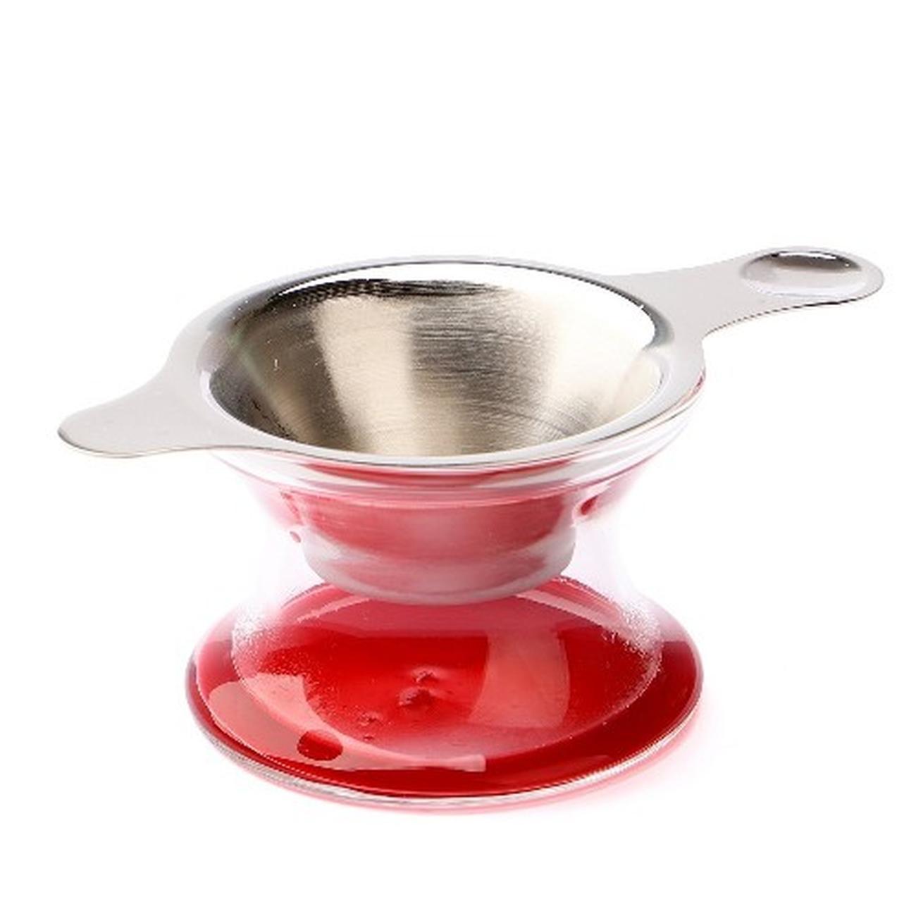 weis-stainless-steel-teabag-tidy-glass-tray - Teabag Drip Tray Set