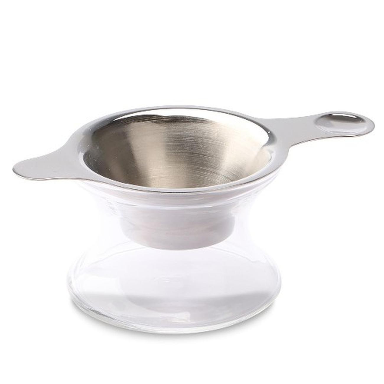 weis-stainless-steel-teabag-tidy-glass-tray - Teabag Drip Tray Set