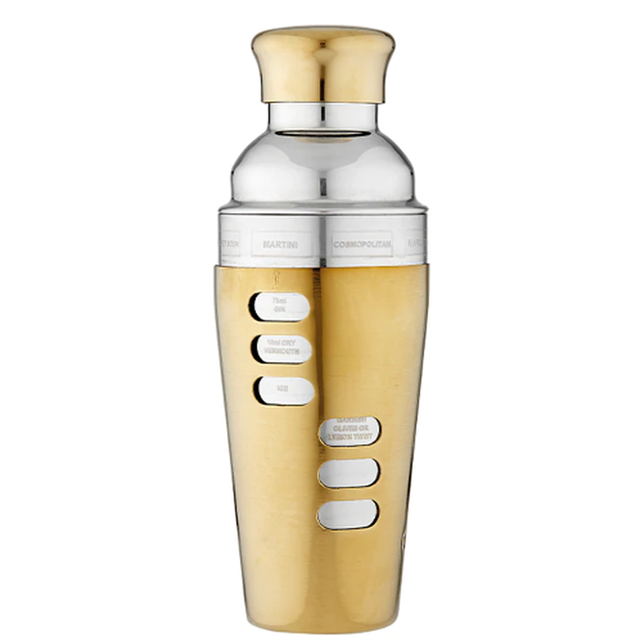 Tempa Aurora Recipe Gold Cocktail Shaker
