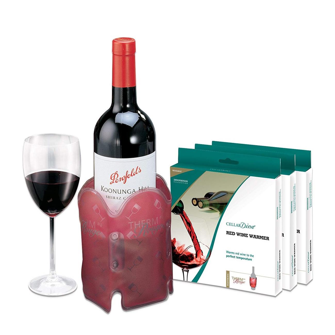 CellarDine Red Wine Warmer & White Wine Chiller, Gift Set