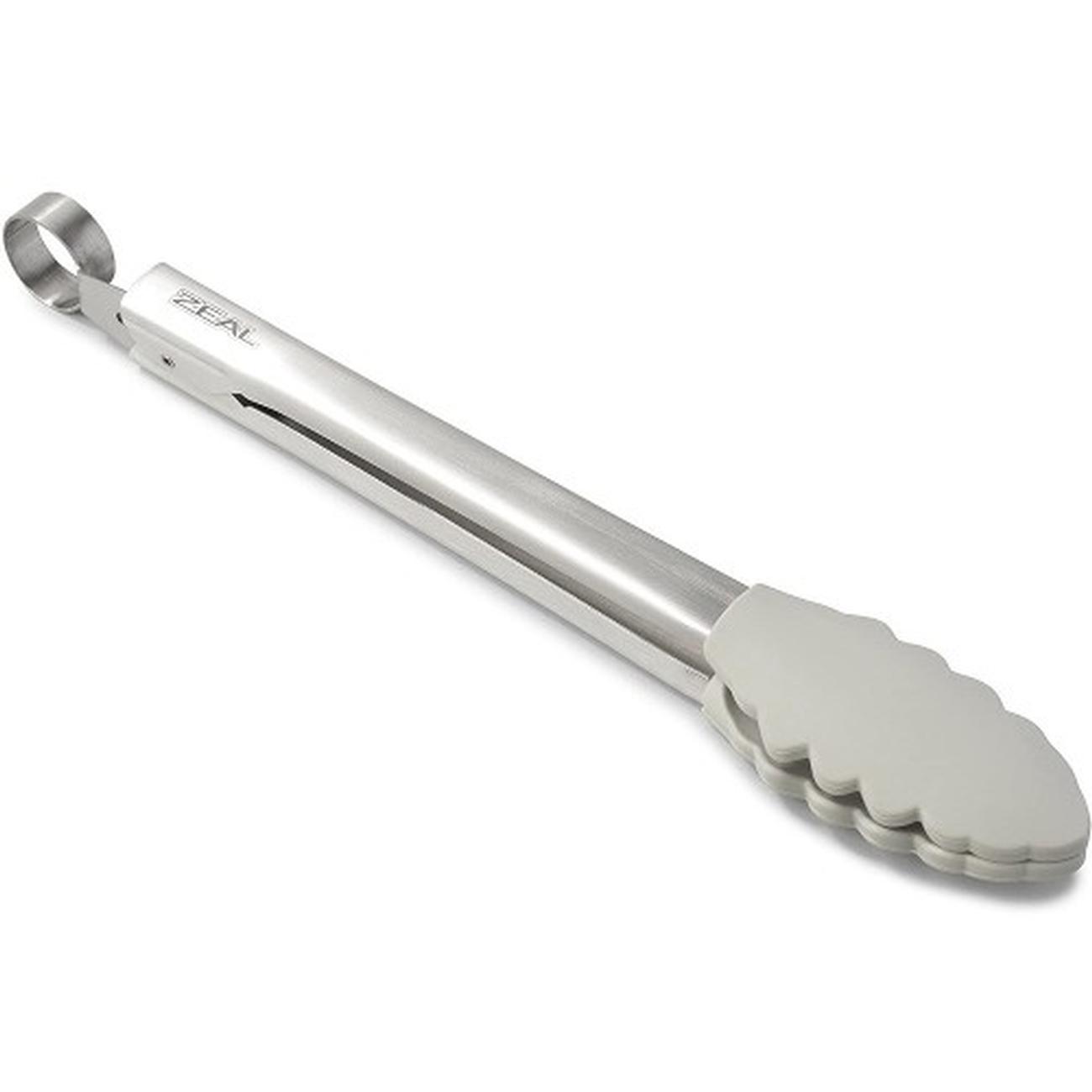 Zeal Silicone Kitchen Tongs French Grey 26cm