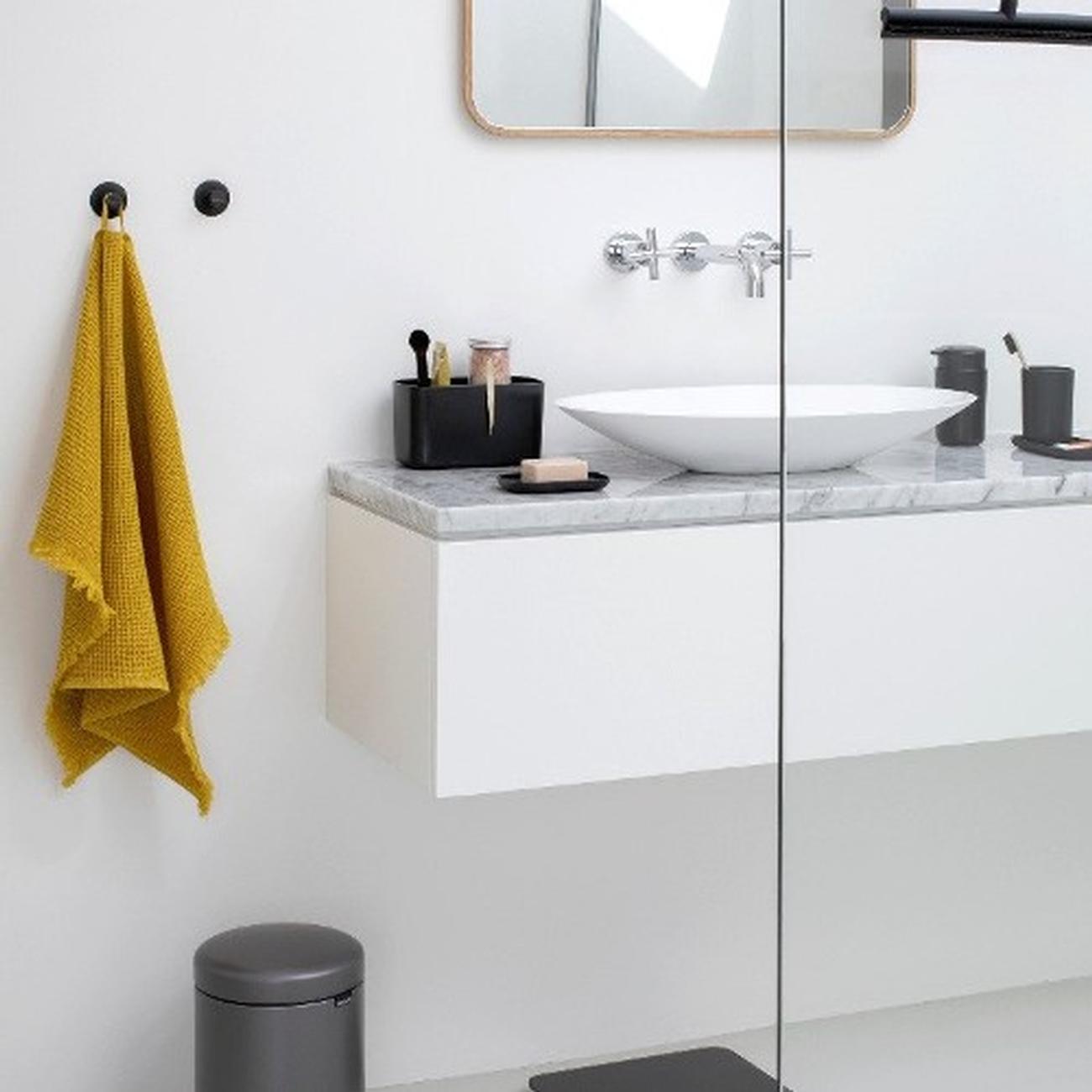 brabantia-towel-hooks-renew-set-of-2-dark-grey - Brabantia Towel Hooks ReNew Set of 2 Dark Grey