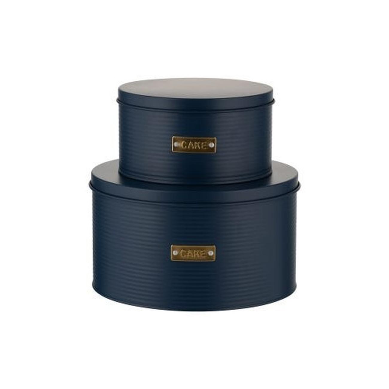 typhoon-otto-navy-cake-tins-set-of-2 - Typhoon Otto Navy Set of 2 Cake Tins