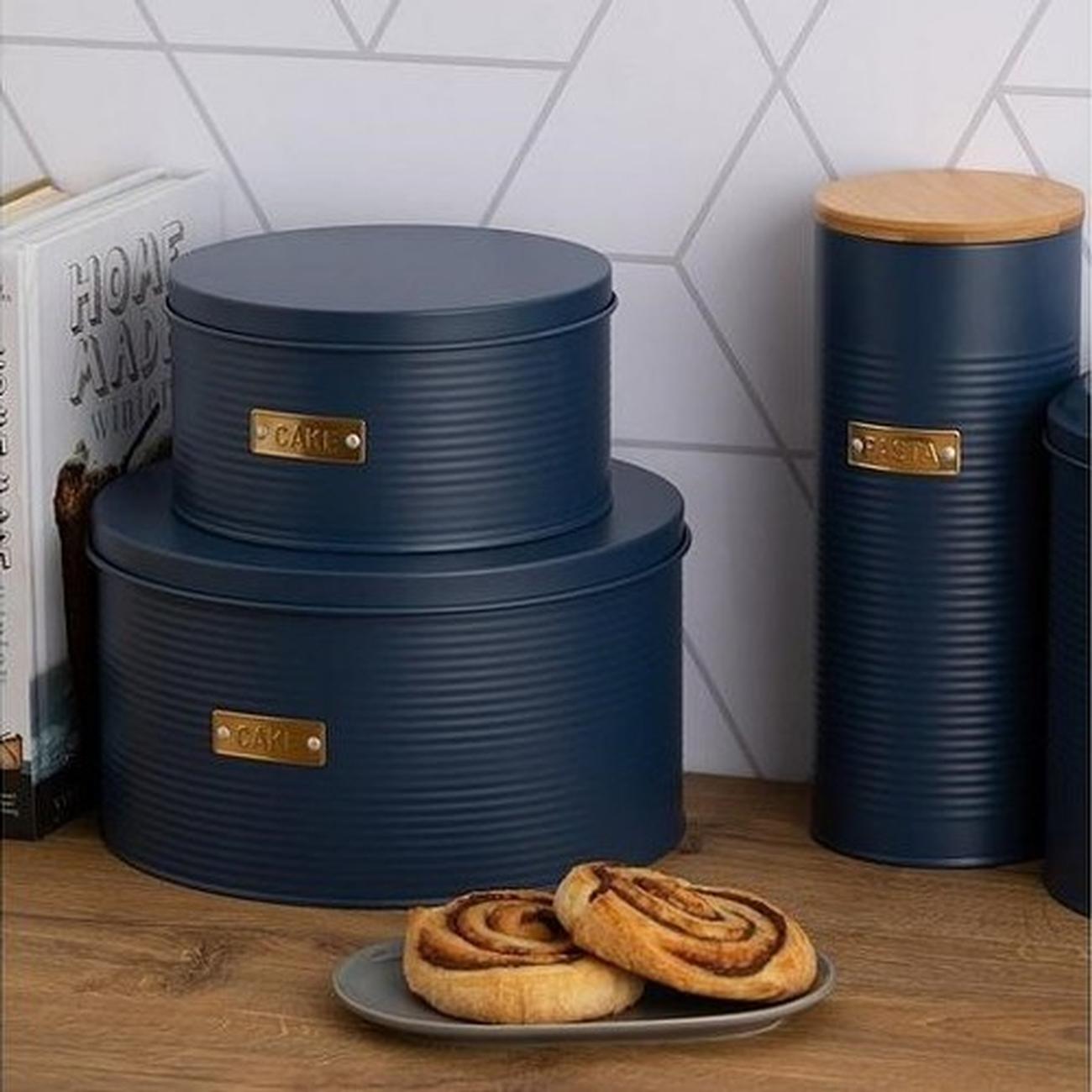 typhoon-otto-navy-cake-tins-set-of-2 - Typhoon Otto Navy Set of 2 Cake Tins