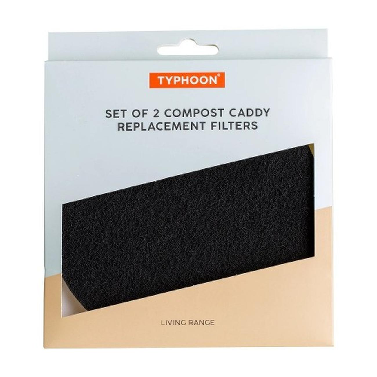 typhoon-compost-caddy-replacement-carbon-filters-2pc-set - Typhoon Compost Caddy Carbon Filters Set of 2