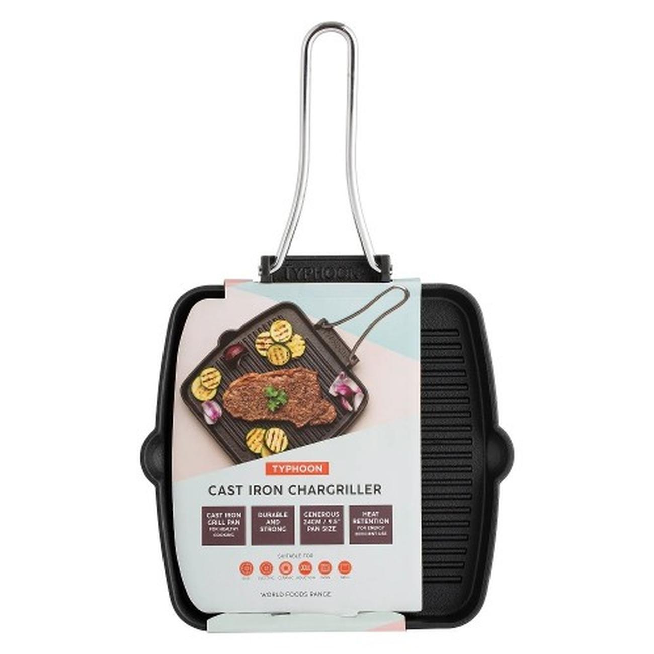 typhoon-world-foods-chargriller-square-24cm - World Foods Square Chargriller 24cm