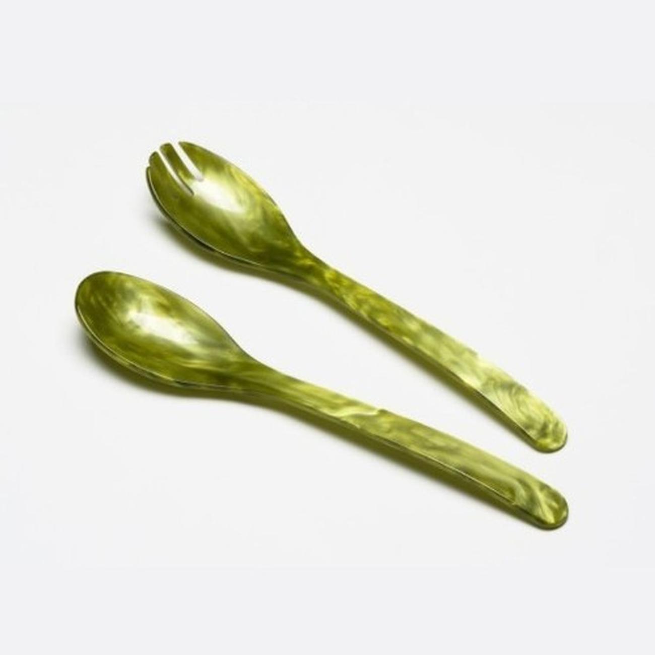 heim-sohne-salad-server-set-olive - Heim Sohne Salad Server Set-Olive