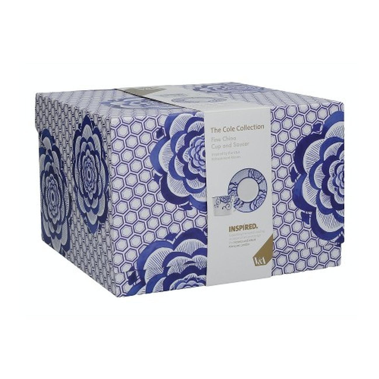 V&A-bold-floral-teacup-and-saucer-the-cole-collection - V&A The Cole Collection Bold Floral Cup & Saucer Set