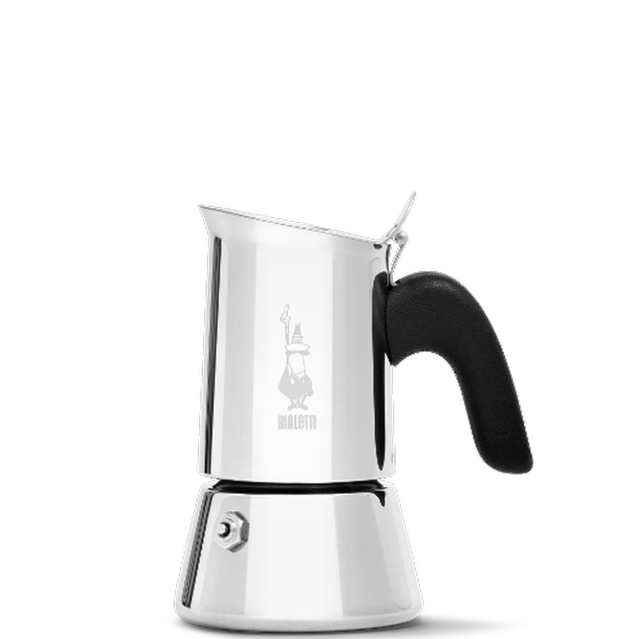 Leopold Vienna Moka Pot Stovetop Coffee Maker, Black, Stainless