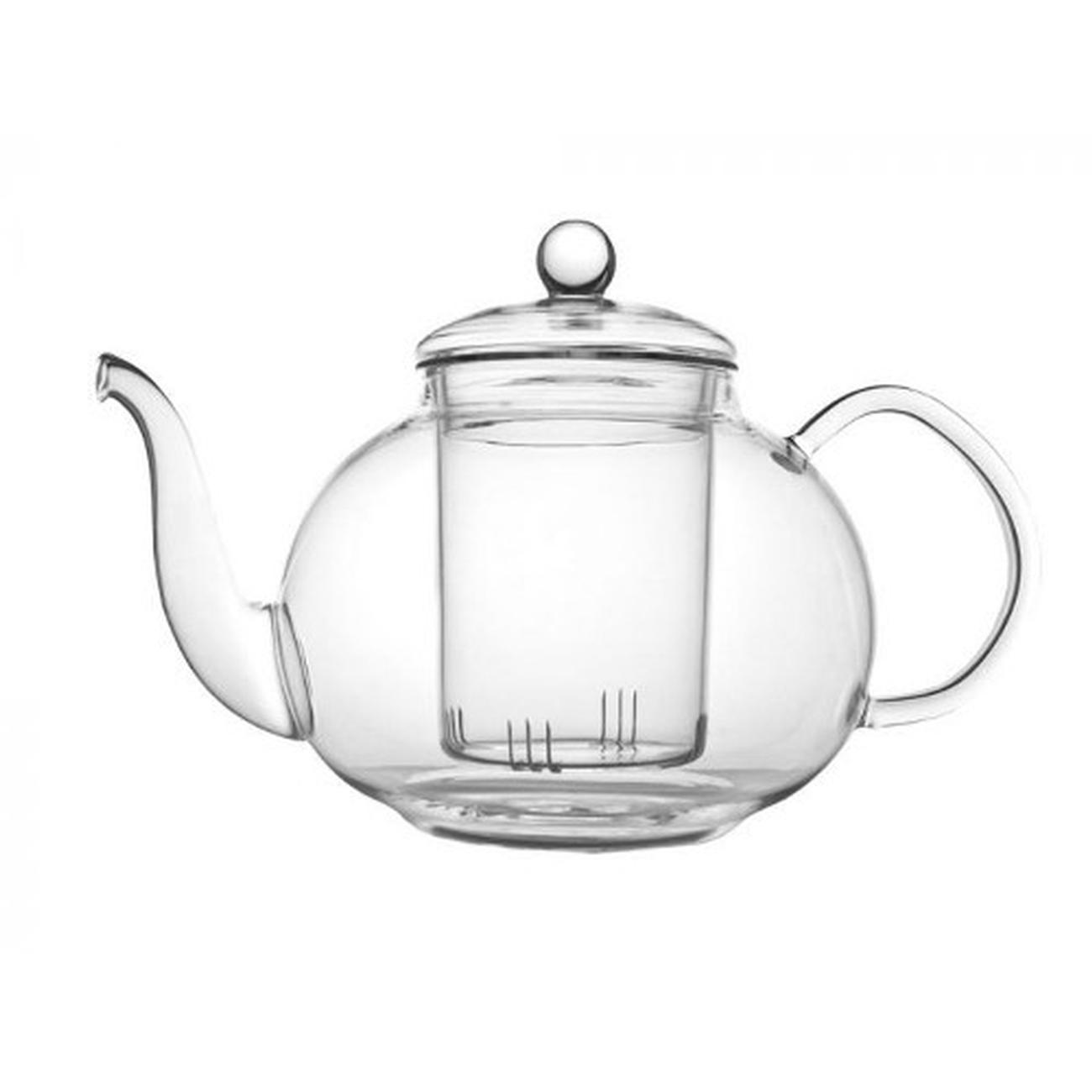 bredemeijer-verona-single-walled-glass-teapot-1L - Bredemeijer Verona Glass Teapot 1L