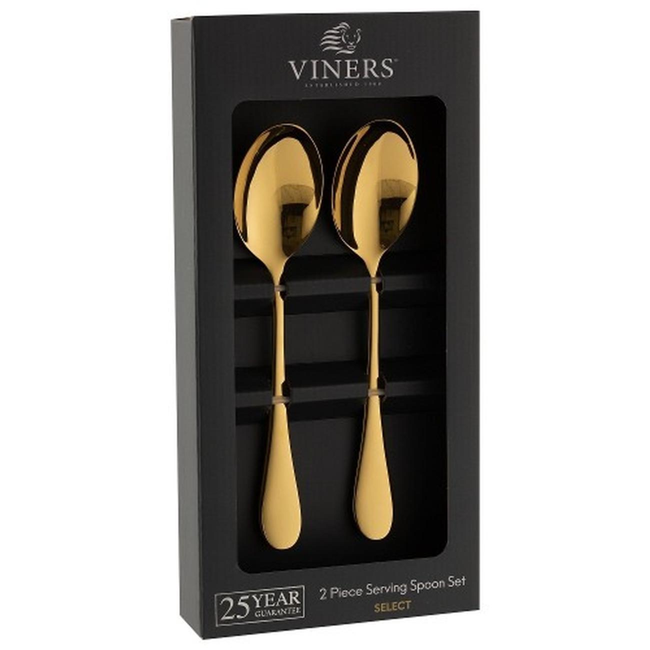 viners-select-gold-serving-spoons-2-piece-set - Viners Select Gold Serving Spoons Set of 2