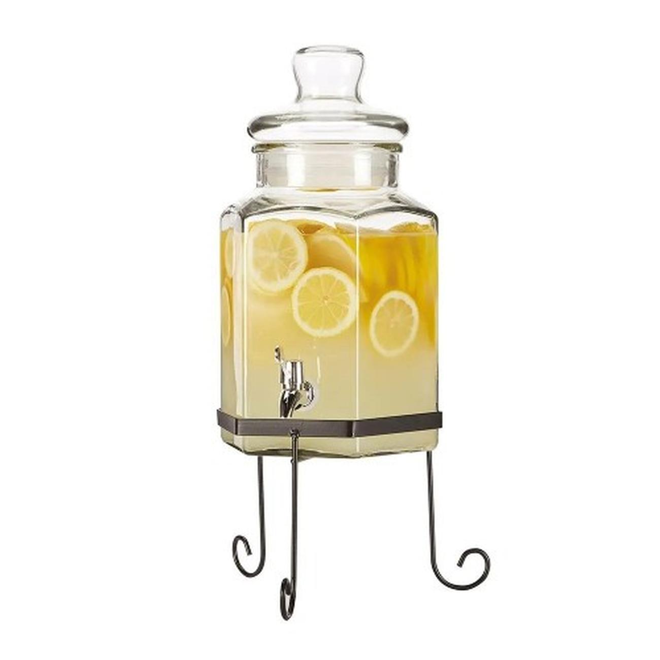vintage-design-lemonade-drinks-dispenser-jar-and-stand-5500ml - Vintage Lemonade & Punch Dispenser & Stand 5.5L