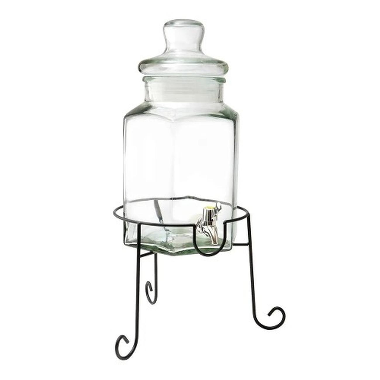 vintage-design-lemonade-drinks-dispenser-jar-and-stand - Vintage Lemonade & Punch Dispenser & Stand