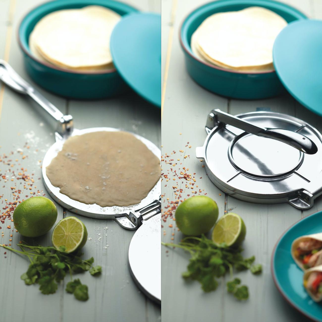 KitchenCraft World of Flavours Mexican Tortilla Press