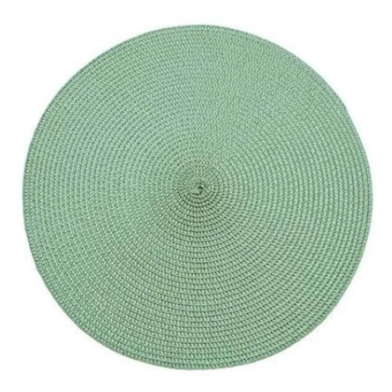 walton-ribbed-round-placemat-sage - Walton & Co Circular Ribbed Placemat Sage