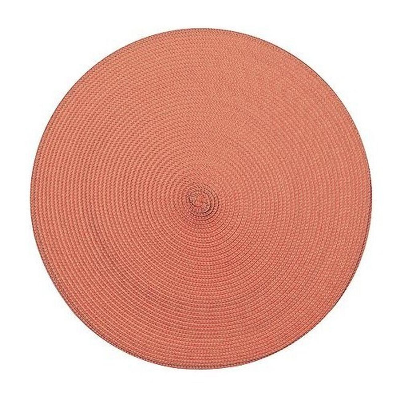 walton-ribbed-round-placemat-Terracotta - Walton & Co Circular Ribbed Placemat Terracotta