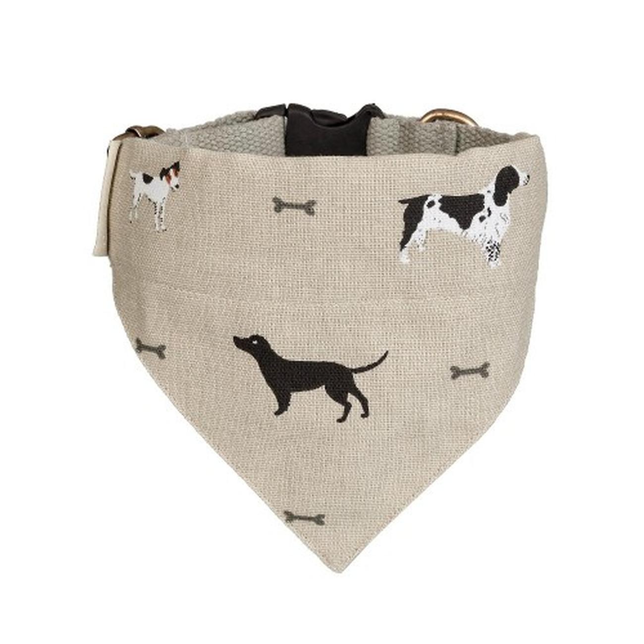 Sophie-Allport-neckerchief-dog-collar-woof-small - Sophie Allport Woof Neckerchief Collar Small