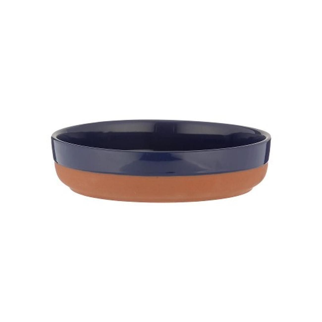world-foods-terracotta-tapas-dish-navy-21cm-typhoon - World Foods Terracotta Tapas Dish Navy 21cm