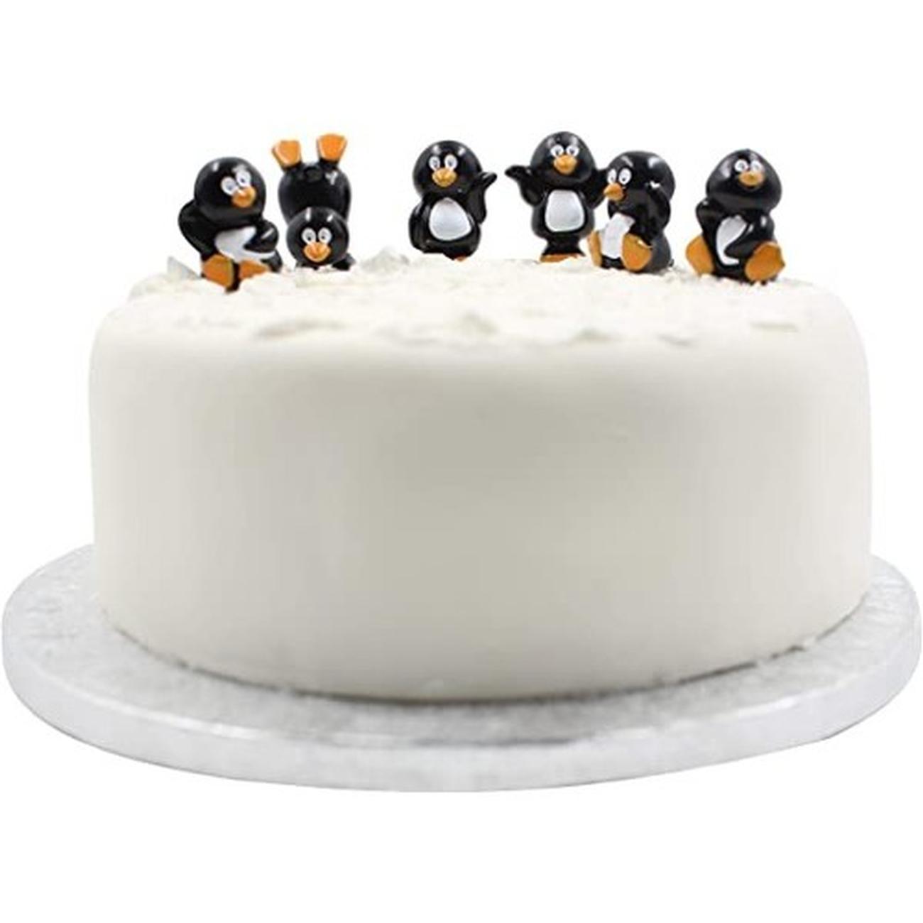 cake-topper-plastic-penguin-40mm - Cake Topper Plastic Penguin 40mm