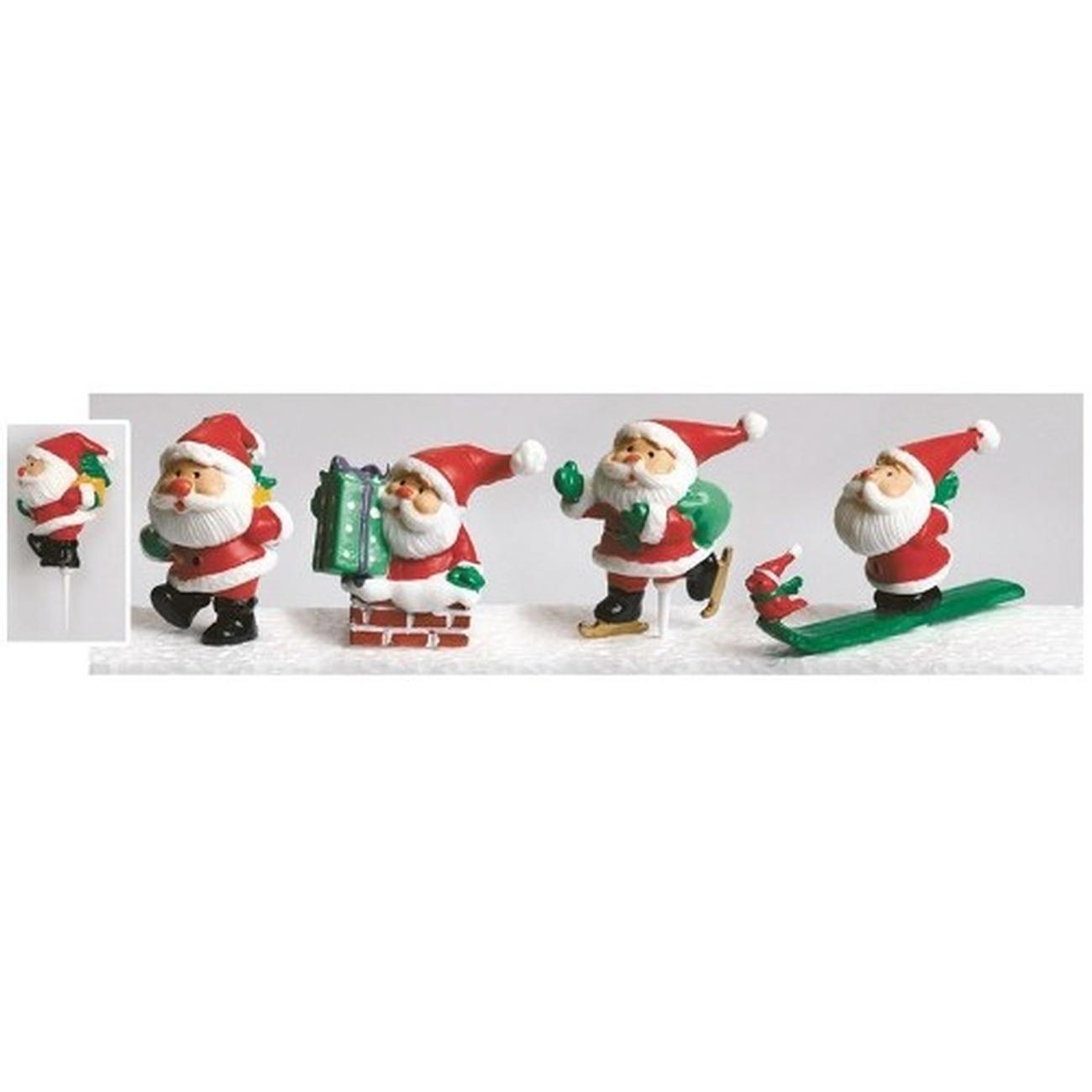 cake-topper-plastic-santa-assortment-60mm - Cake Topper Plastic Santa Is Here 60mm