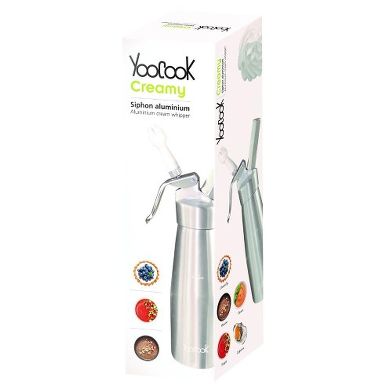 yoocook-chantilly-cream-whipper-siphon - YooCook Siphon Chantilly Cream Whipper