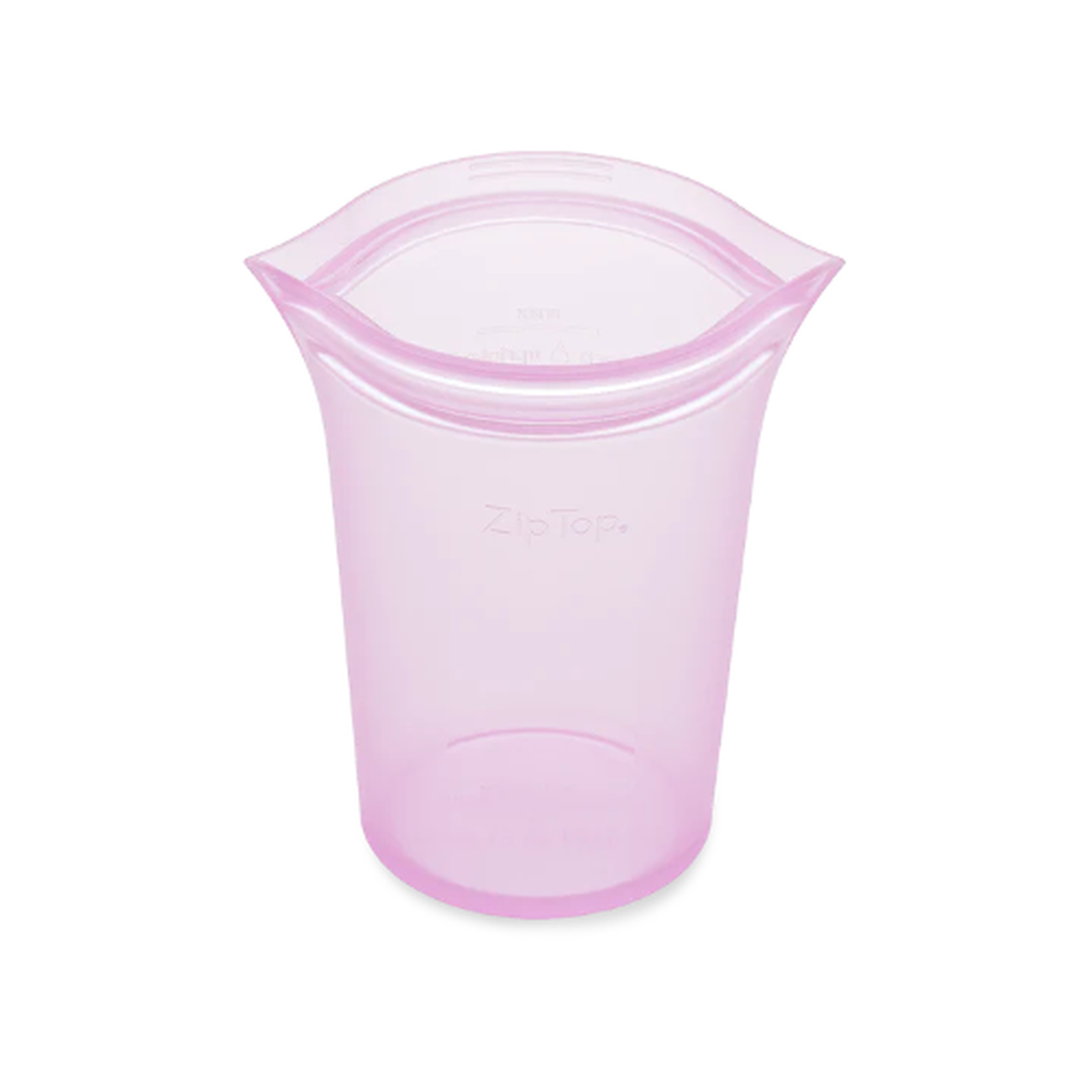 zip-top-silicone-large-cup-reusable-food-storage-containers-lavender - Zip Top Reusable Silicone Cup Lavender Large