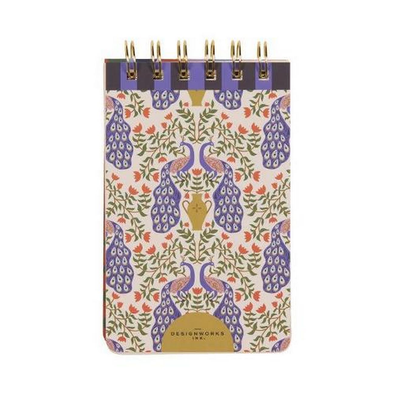 a-dopo-peacock-twin-wire-notepad - A Dopo Peacock Twin Wire Notepad