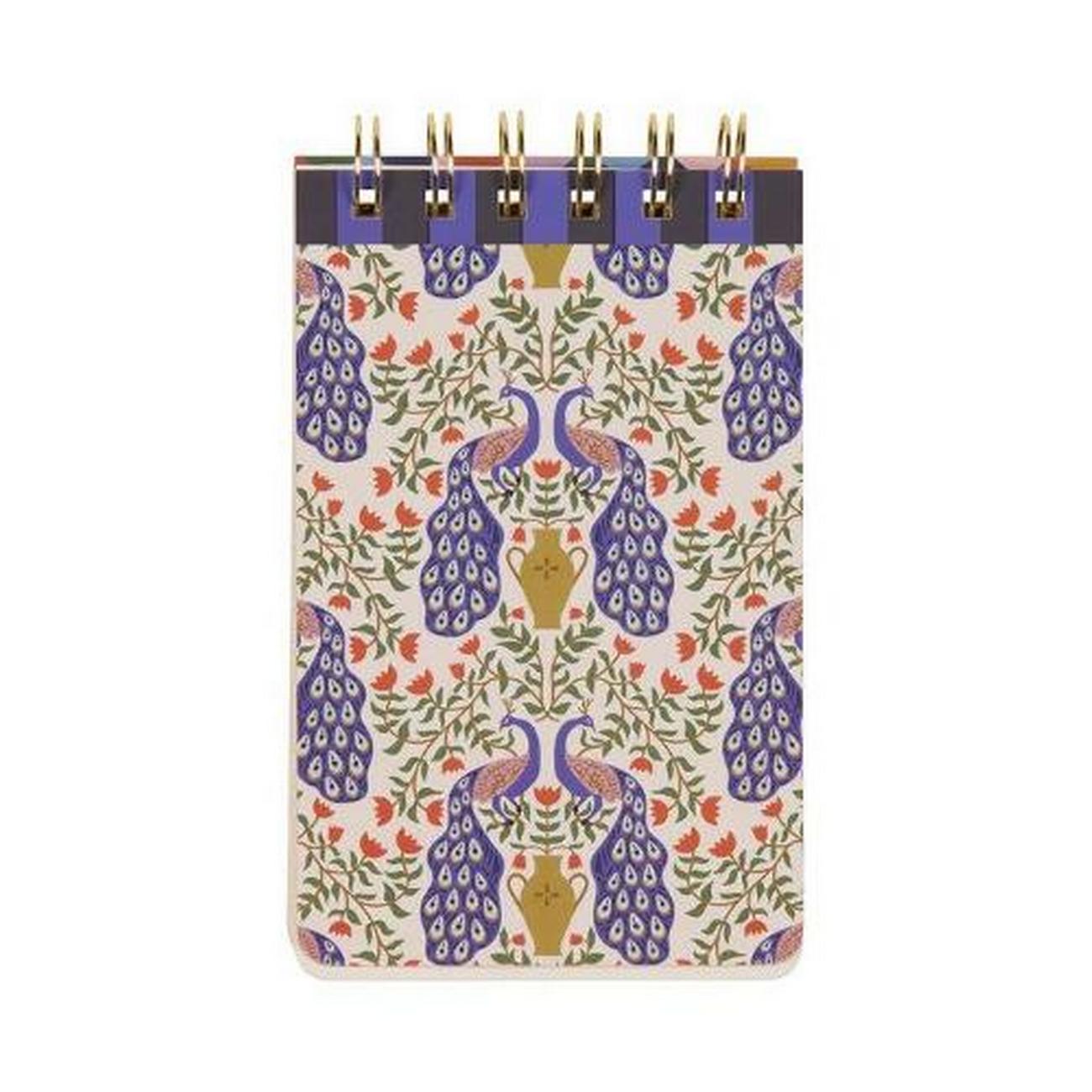 a-dopo-peacock-twin-wire-notepad - A Dopo Peacock Twin Wire Notepad