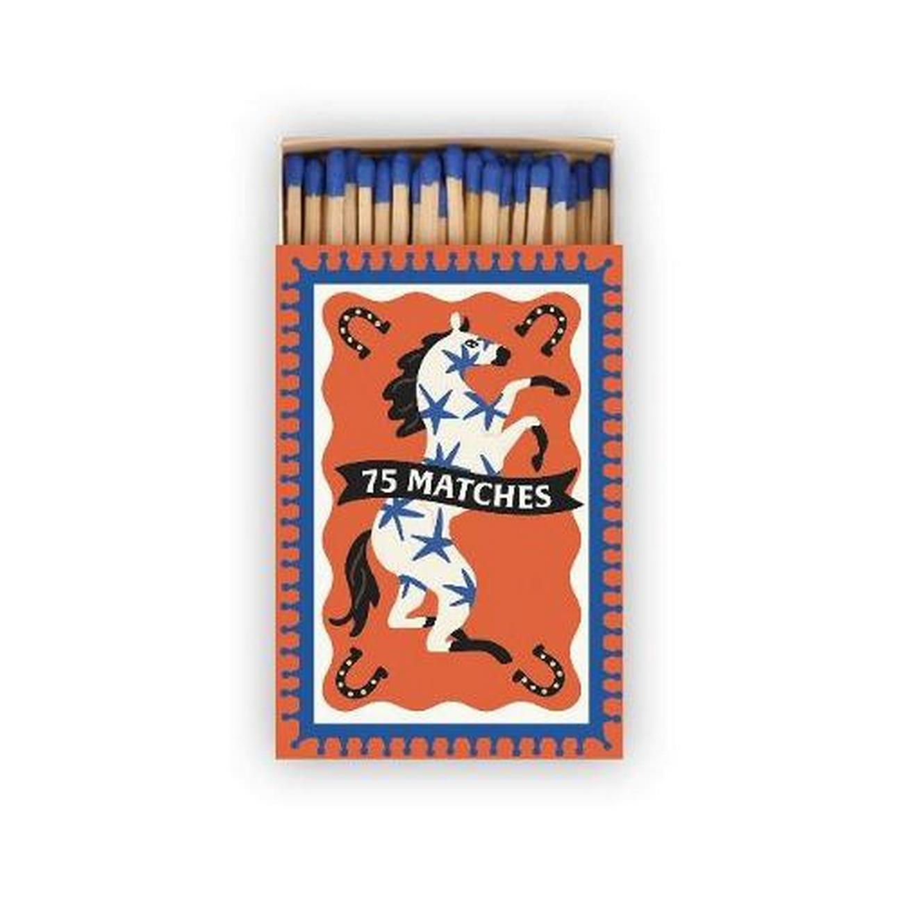 adopo-boxed-matches-horse-blue - A Dopo Boxed Matches Horse Blue