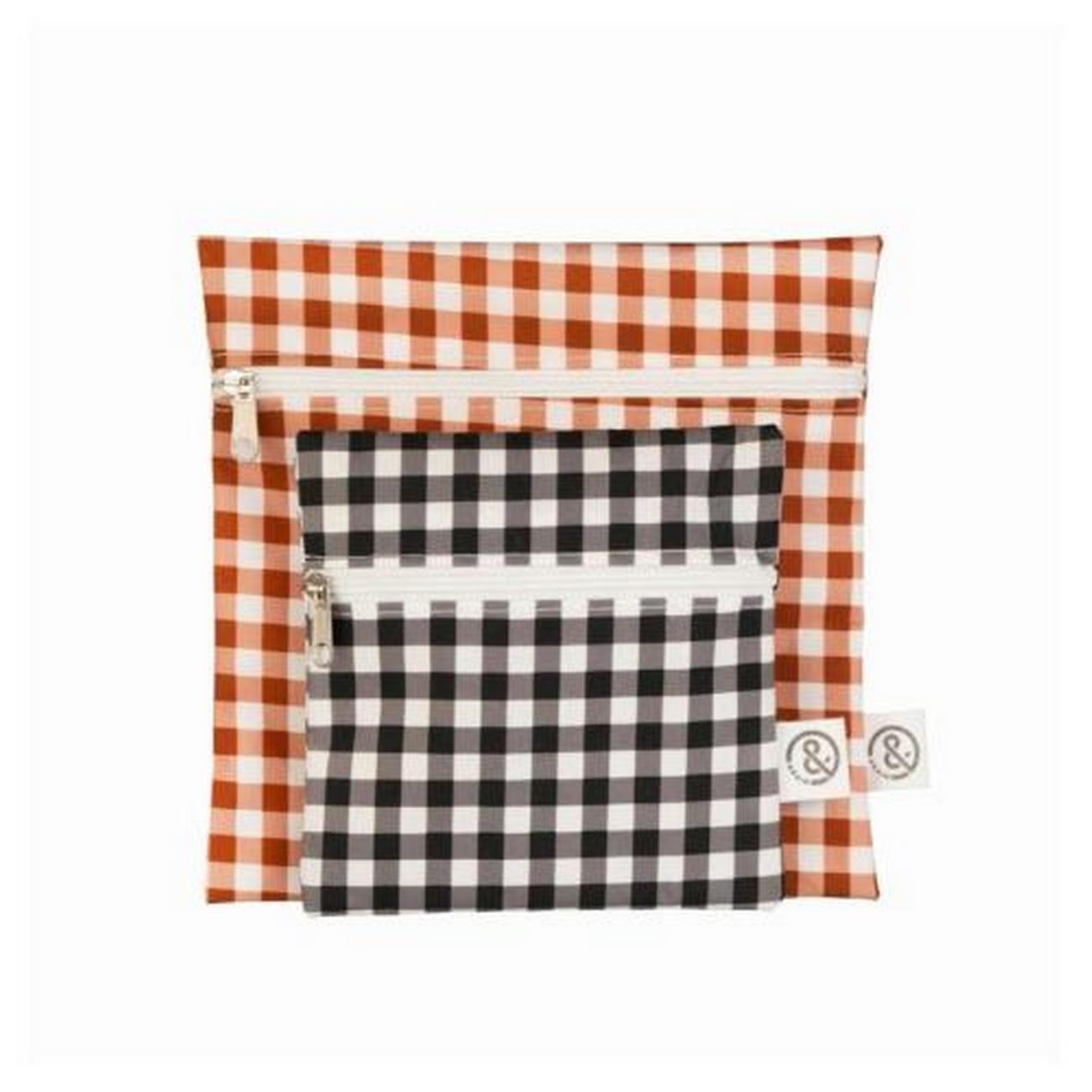 again-cotton-zipped-snack-bags-2pk - &Again Cotton Zipped Snack Bags Set of 2