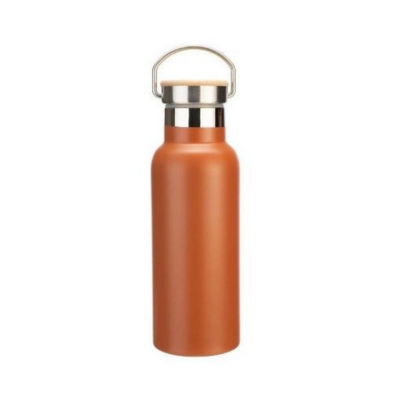 again-double-walled-bottle-bamboo-rust-500ml - &Again Double Walled 500ml Bottle Bamboo Rust