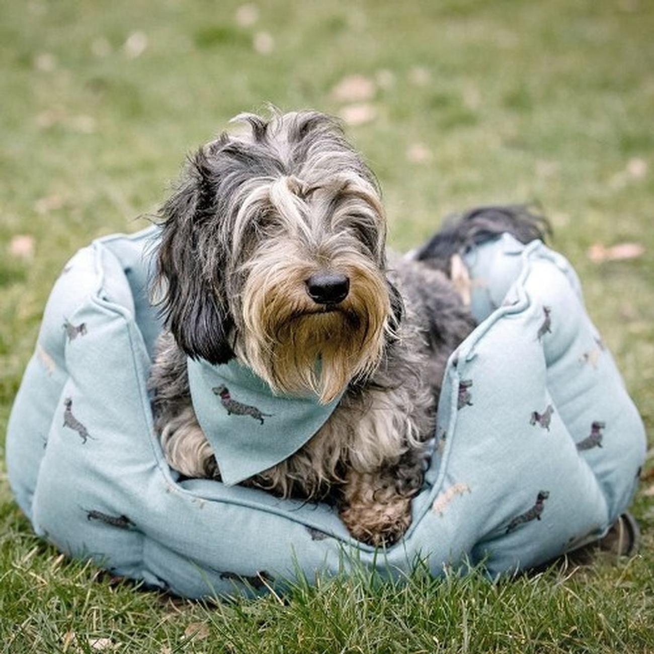 sophie-allport-dachshund-dog-bed-small - Sophie Allport Dachshund Pet Bed Small