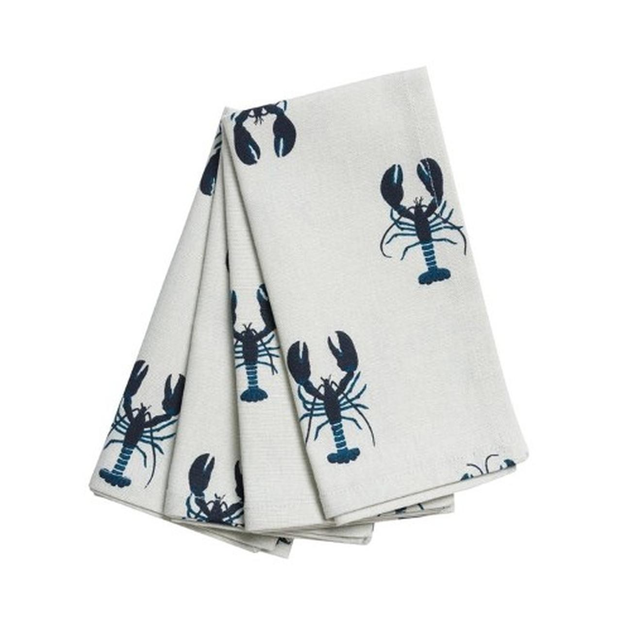 sophie-allport-set-of-4-lobster-napkins - Sophie Allport Lobster Napkins Set of 4