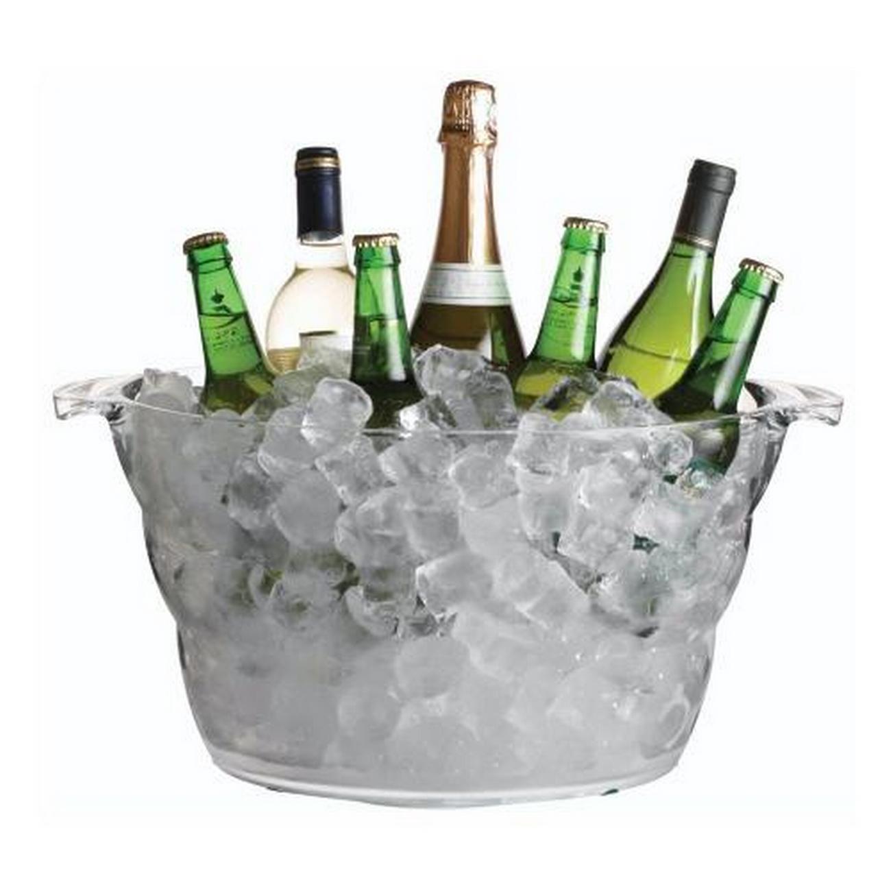 barcraft-acrylic-large-oval-drinks-cooler - BarCraft Acrylic Large Oval Drinks Cooler