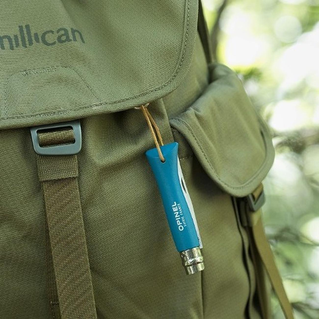 opinel-n07-trekking-pocket-knife-cyan-blue - Opinel N07 Trekking Pocket Knife Cyan Blue