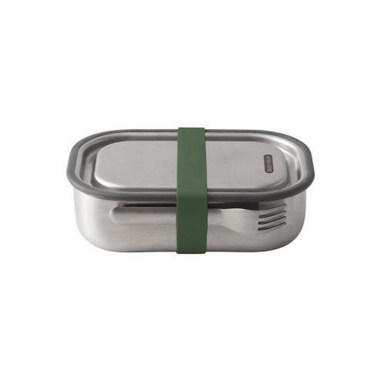 black-bum-stainless-steel-lunch-box-olive - Black & Blum Stainless Steel Lunch Box Olive