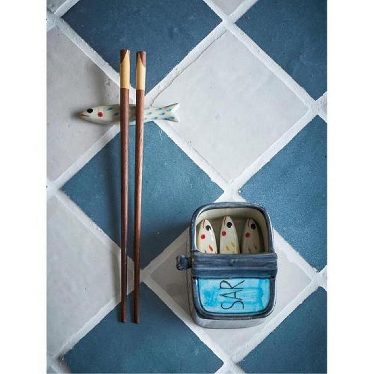 bloomingville-caiam-chopstick-holder-stoneware - Bloomingville Caiam Chopstick Holder Stoneware