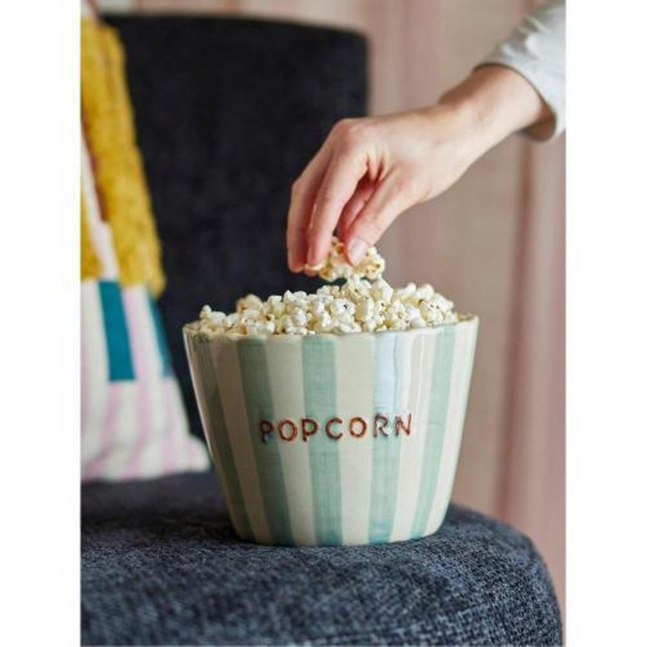 bloomingville-chip-popcorn-bowl-stoneware - Bloomingville Chip Popcorn Bowl Stoneware