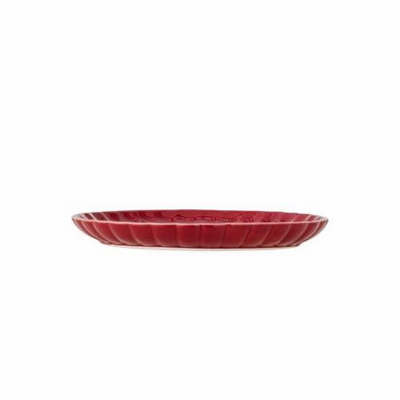 bloomingville-latina-plate-red-stoneware-20cm - Bloomingville Latina Red Plate Stoneware 20cm