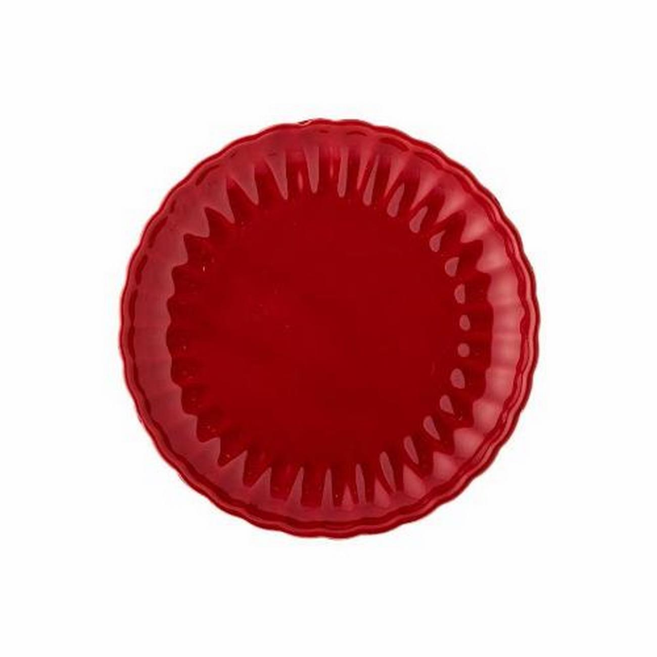 bloomingville-latina-plate-red-stoneware-20cm - Bloomingville Latina Red Plate Stoneware 20cm